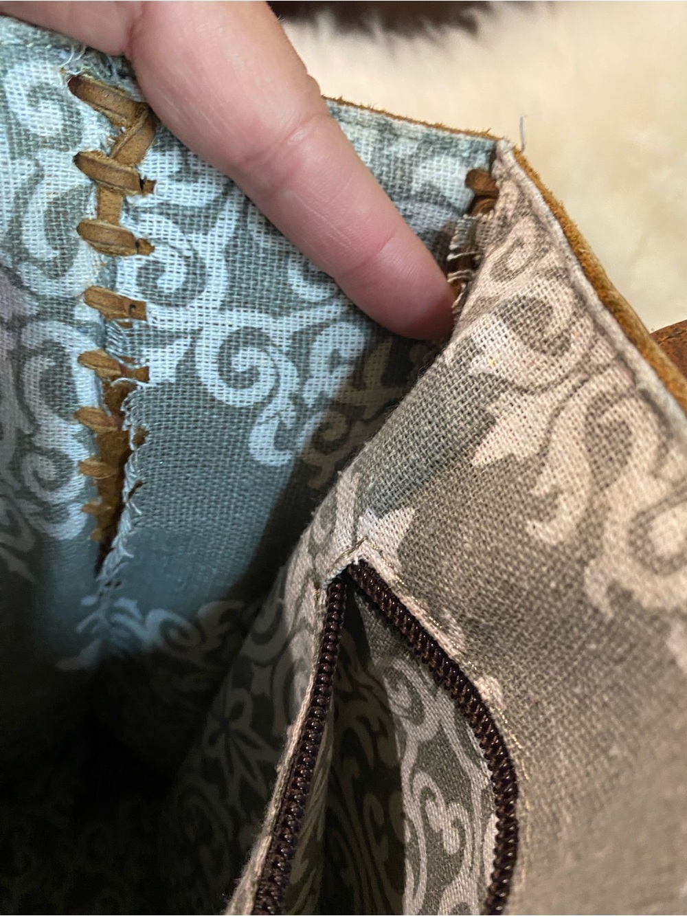 Louis Vuitton White Haircalf Tote with Monogram Trim and Tassel - Picture 8 of 8